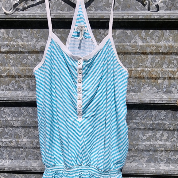 Striped Open Back Babydoll Aeropostale Top - Picture 11 of 16